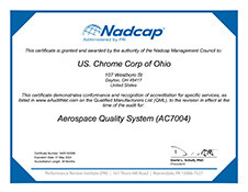 Nadcap AC7004 Certification Ohio