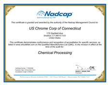 Nadcap AC7108 Certification Connecticut